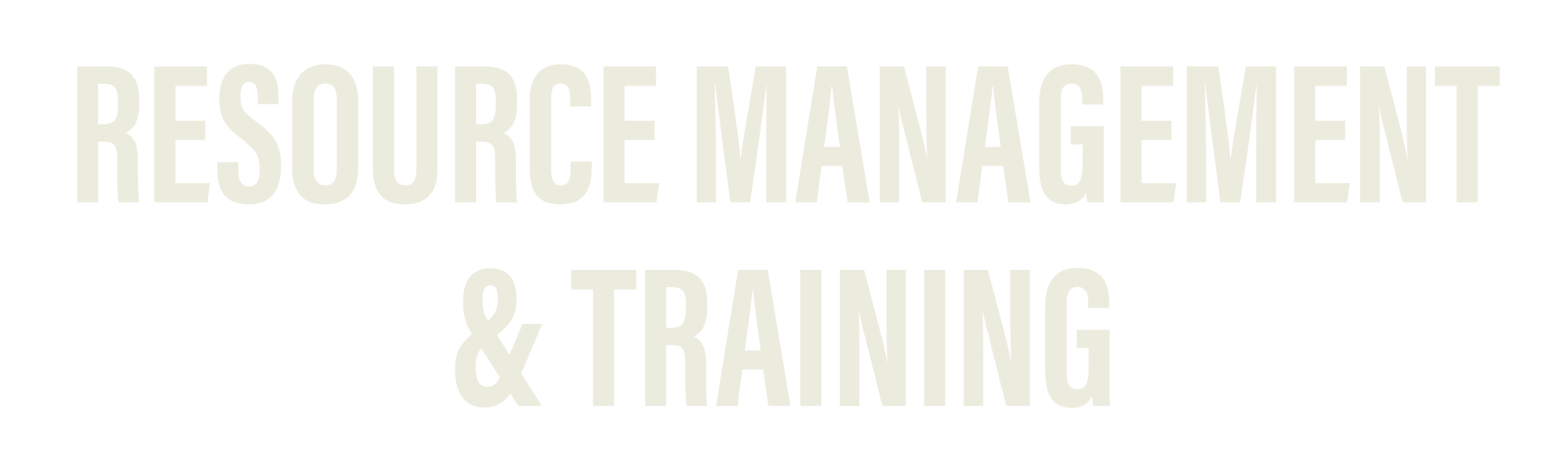 Resource Management & Training-1 Resource Management & Training-1